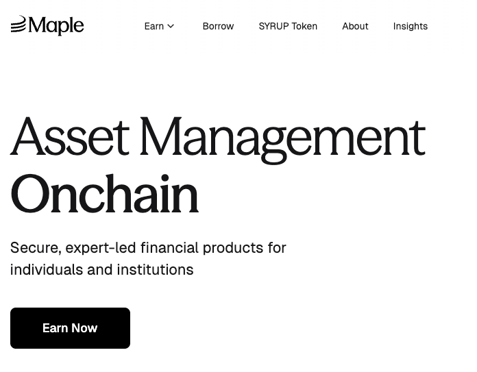 Маркетинговый разбор DeFi проекта Maple Finance